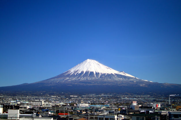 富士市からみた富士山
